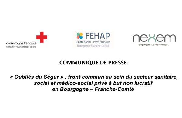 Communiqué de presse "Oublié du Segur" et Mission Laforcade