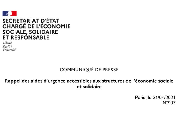 Rappel des aides d’urgence accessibles aux structures de l'ESS