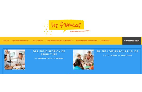 Nouveau site Francas BFC et formations à venir