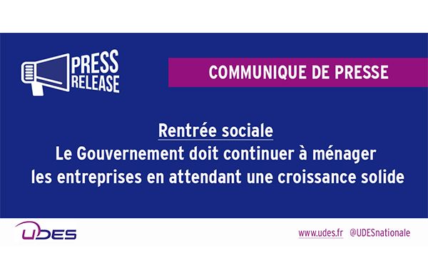 Communiqué de l'UDES
