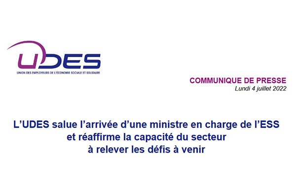Communiqué de l'UDES