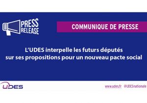 Les propositions pour un nouveau pacte social de l'UDES
