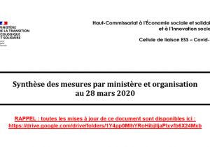 ESS et Covid-19 - mise à jour 28 mars