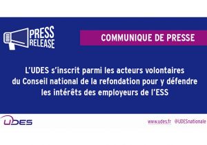 L'UDES redonne ses attentes au Conseil national de la refondation