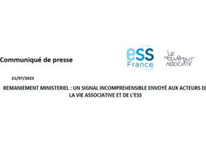 Communiqué : Remaniement ministériel