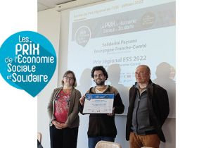 Solidarité Paysans reçoit le Prix régional de l’ESS