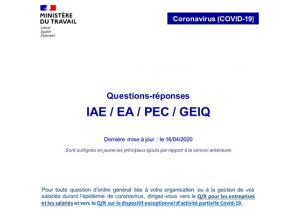 Activité partielle des entreprises inclusives
