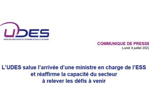 Communiqué de l'UDES