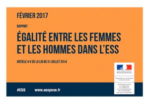 Rapport égalité entre les femmes et les hommes dans l'ESS