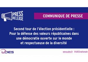Communiqué de l'UDES : Second tour de l’élection présidentielle