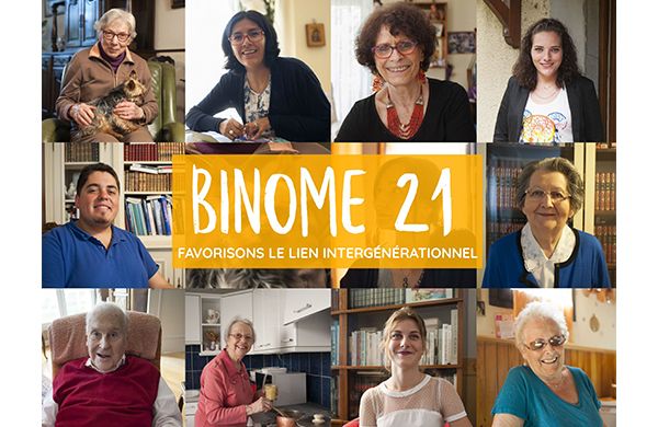 Binôme 21, favoriser le lien intergénérationnel